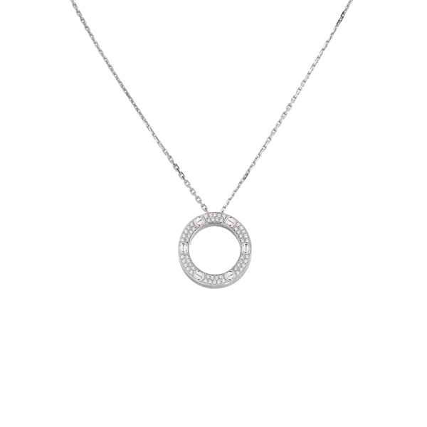 Cartier | Love Pendant Paved Necklace