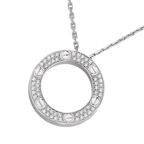 Cartier | Love Pendant Paved Necklace – product image 2