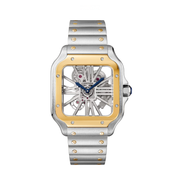 Cartier | Santos Skeleton Two-Tone Steel & Yellow Gold Watch – product image 1
