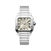 Cartier | Santos de Automatic White Dial Silver Watch – product image 1
