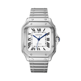 Cartier | Santos de Stainless Steel Silvered Watch – product image 1