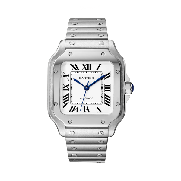 Cartier | Santos de Stainless Steel Silvered Watch