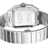 Cartier | Santos de Silver & Graduated Green Dial Watch – product image 2