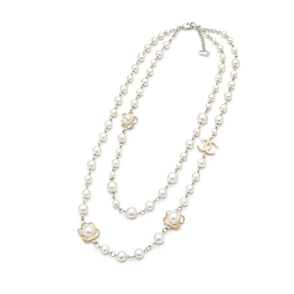 Chanel | CC Logo Multi Stone Brooch Set Gold Finish – product image 1