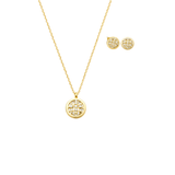 Chanel | Vintage Inspired CC Medallion Gold Tone Resin Jewelry – product image 2