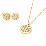 Chanel | Vintage Inspired CC Medallion Gold Tone Resin Jewelry – product image 1