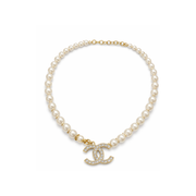 Chanel | CC Logo Choker Necklace Gold Tone – product image 1