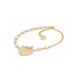 Chanel | Quilted Heart CC Logo Pearl Station Necklace – product image 2