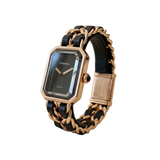 Chanel | Première Édition Rose Gold Black Leather Chain Watch – product image 2