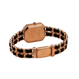 Chanel | Première Édition Rose Gold Black Leather Chain Watch – product image 3