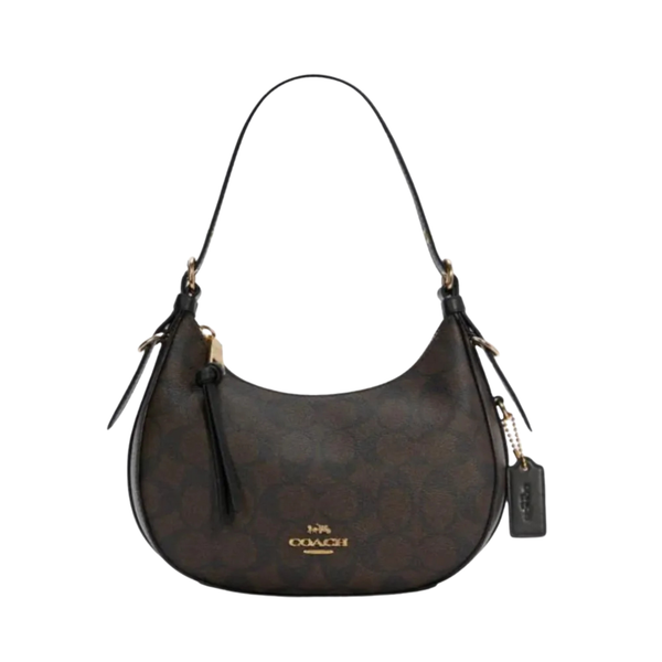 Coach | Kleo Hobo Signature Canvas Chestnut Bag – Beige