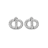 Dior | Crystal Stud Earring Silver – product image 1