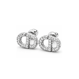 Dior | Crystal Stud Earring Silver – product image 2