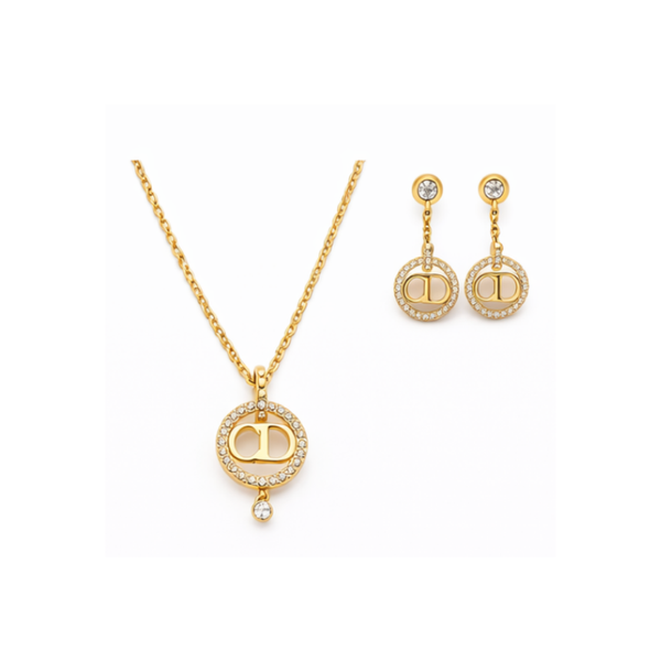 Dior | Crystal Set Gold Jewelry