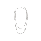Dior | Navy Long Necklace Silver – product image 1