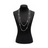 Dior | Navy Long Necklace Silver – product image 2