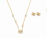 Chanel | Lune Gold Finish Resin Pearls Crystals Jewelry – product image 2