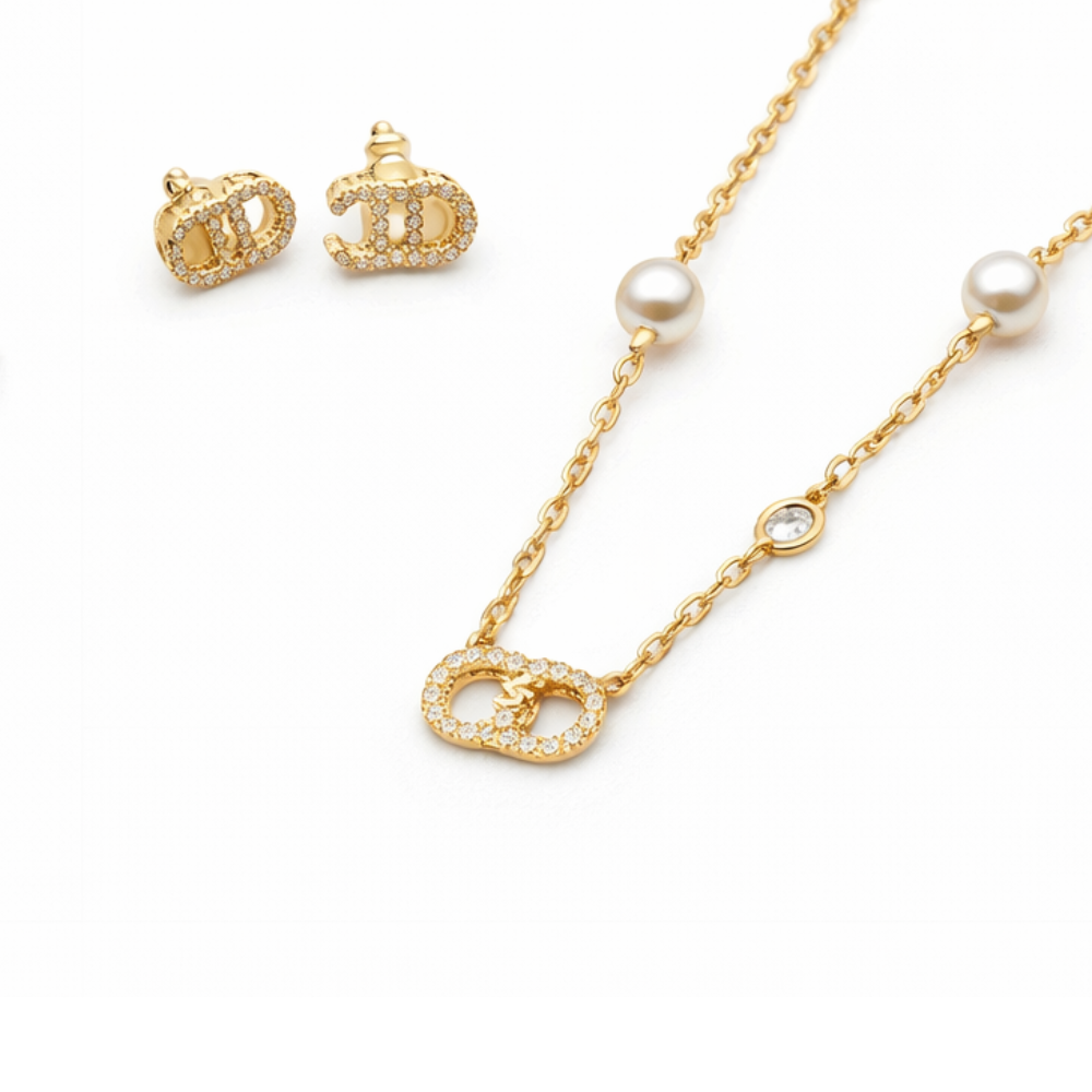 Chanel | Lune Gold Finish Resin Pearls Crystals Jewelry – product image 1