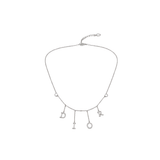 Dior | Letter Charm Necklace Silver – product image 3