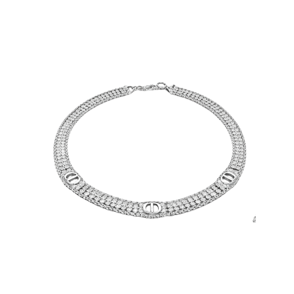 Dior | CD Logo Chain Necklace Earrings Set – product image 1