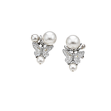 Dior | Butterfly Pearl Set Silver Crystals Jewelry – product image 2