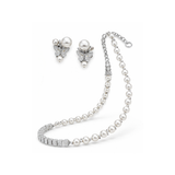 Dior | Butterfly Pearl Set Silver Crystals Jewelry – product image 3