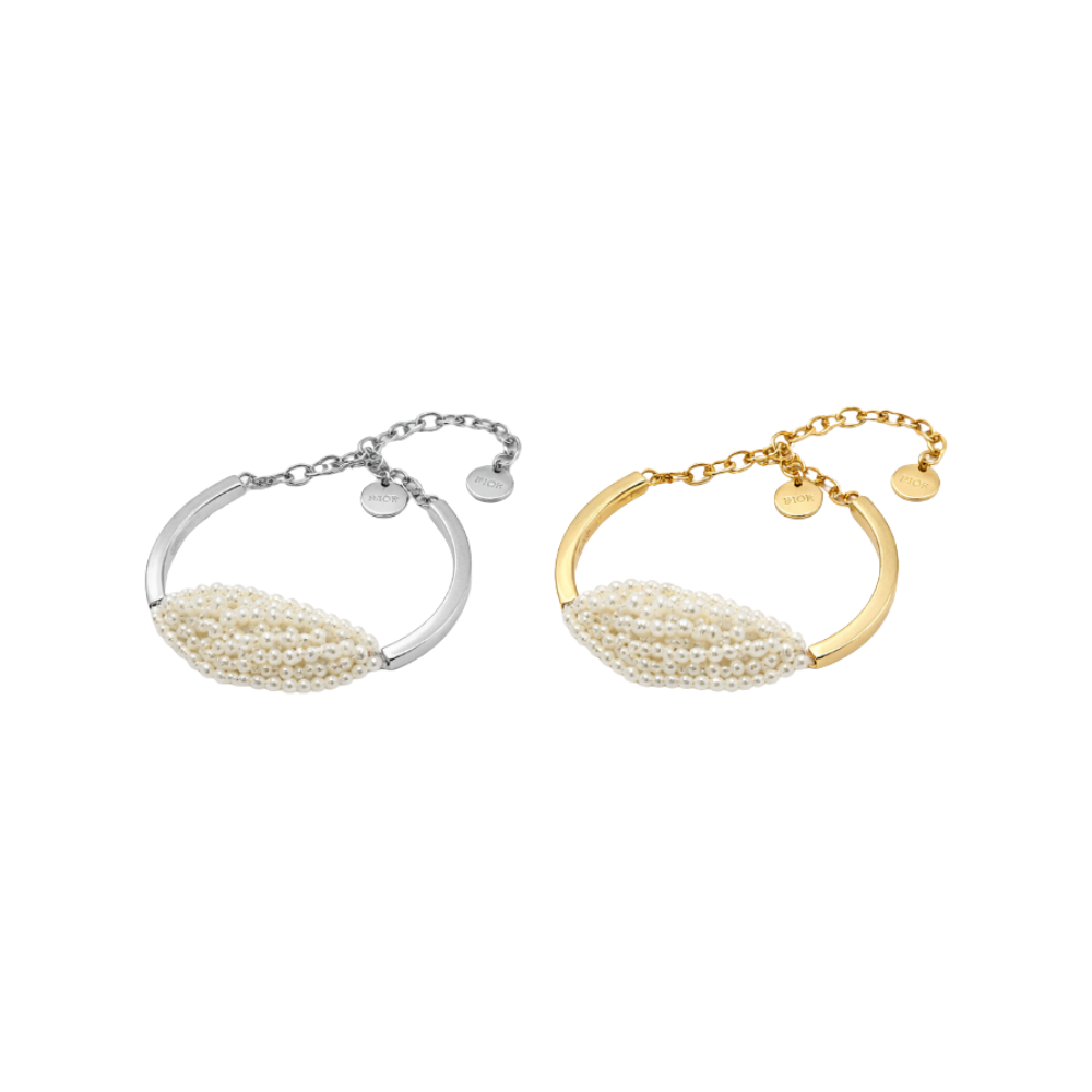 Dior | Pearl Cuff Bracelet Gold Silver – product image 1