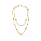 Dior | Petit CD Heart Pearl Double Necklace – product image 1