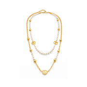Dior | Petit CD Heart Pearl Double Necklace – product image 1
