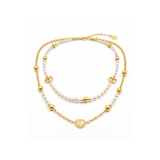 Dior | Petit CD Heart Pearl Double Necklace – product image 2