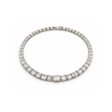 Dior | Solitaire Crystal Necklace And Bracelet Set Silver – product image 3