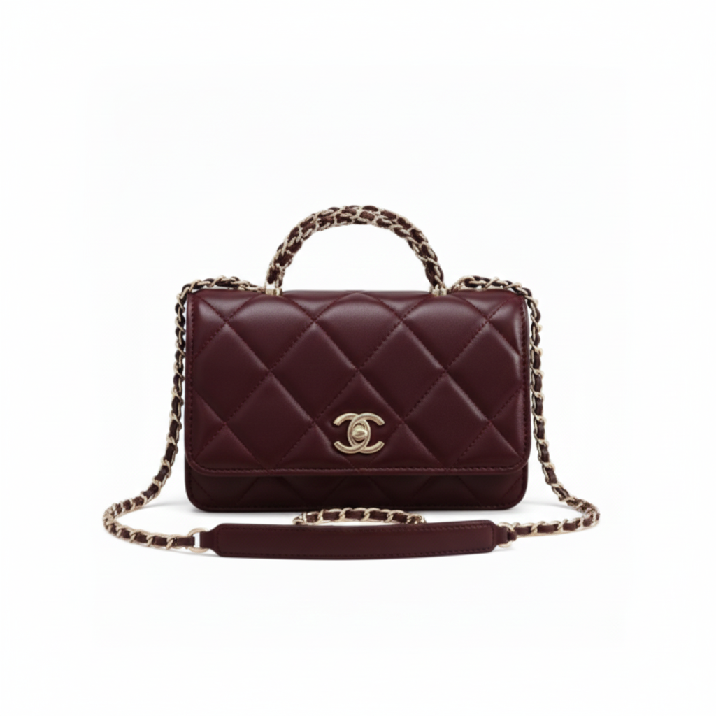 Chanel | Mini Top Handle Shoulder Leather Bag – product image 1