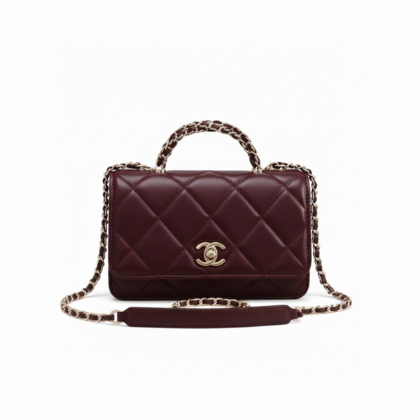 Chanel | Mini Top Handle Shoulder Leather Bag