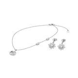 Gucci | GG Flower Crystal Necklace Bracelet Set Silver – product image 3
