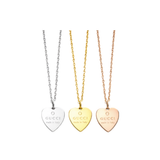 Gucci | Heart Logo Necklace Gold Silver Rosegold – product image 1