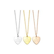 Gucci | Heart Logo Necklace Gold Silver Rosegold – product image 1