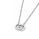 Gucci | Interlocking G Logo Necklace Silver – product image 3