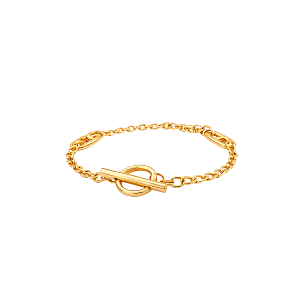 Hermès | Chaine Ancre Farandole Bracelet Gold Plain