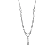 Hermès | Chaine D Ancre Farandole Multi Strand Set Silver Crystals Jewelry – product image 1