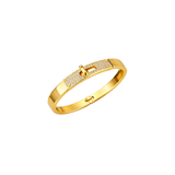 Hermès | Kelly Bangle Bracelet Gold Full Crystals – product image 2