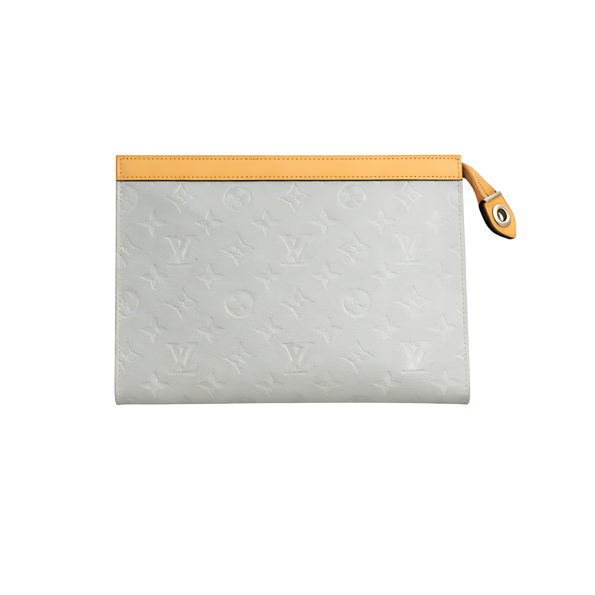 Louis Vuitton | White Brown LV Pouch – product image 1