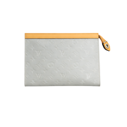 Louis Vuitton | White Brown LV Pouch – product image 1