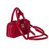 Miu Miu | Arcadie Matelassé Nappa Leather Mini Bag – Red – product image 4
