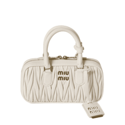 Miu Miu | Arcadie Matelassé Nappa Leather Mini Bag – White – product image 1