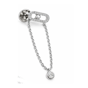 Messika | Uno Drop Pendant White Gold Diamonds – product image 1