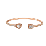 Messika | Pavé Bangle Ring Pink Gold Diamonds Jewelry – Rose Gold – product image 2