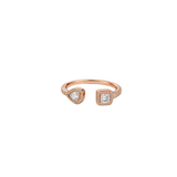 Messika | Pavé Bangle Ring Pink Gold Diamonds Jewelry – Rose Gold – product image 3
