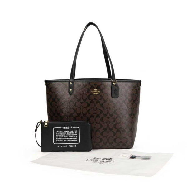 Coach | City Tote Signature Canvas Dark Bag – Brown