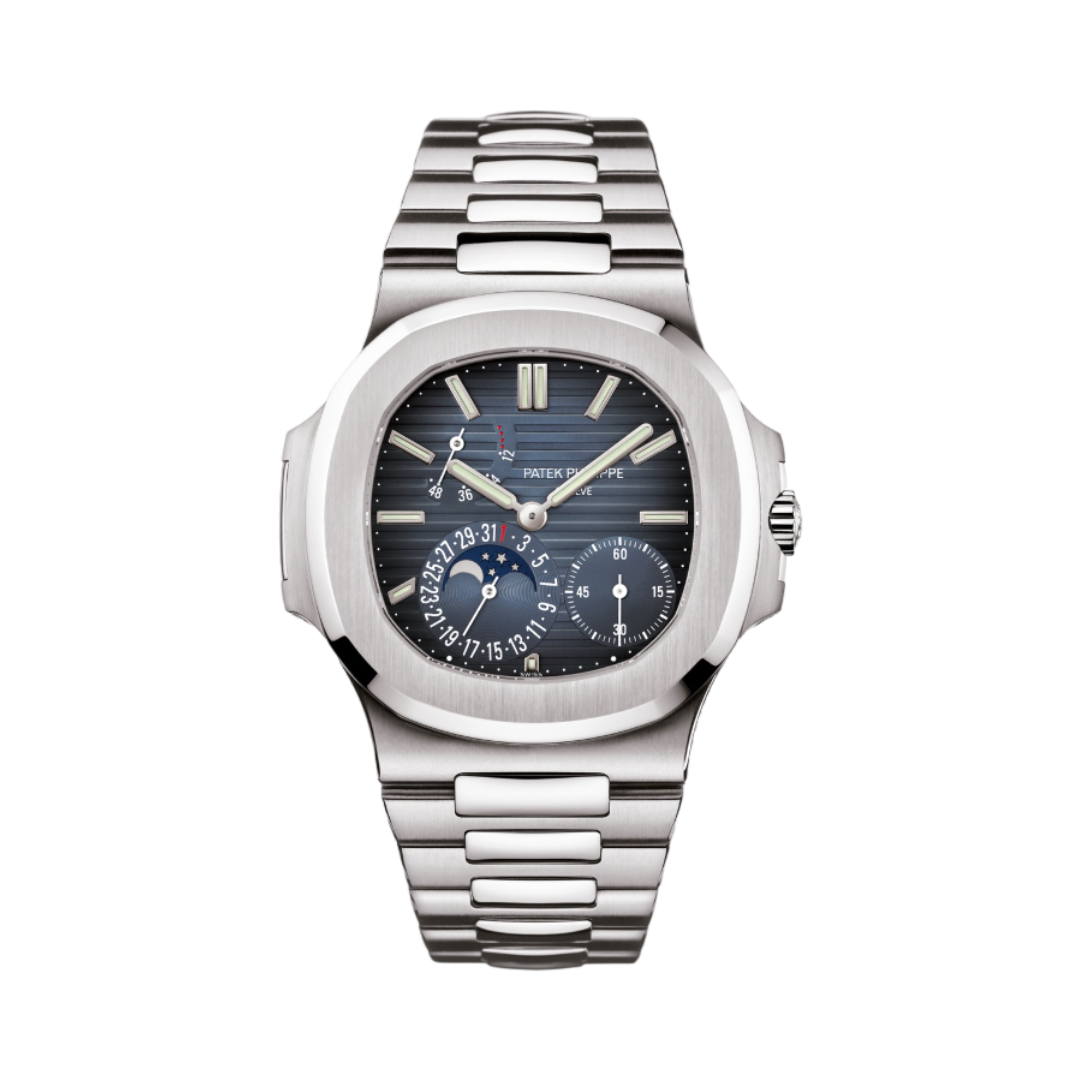 Patek Philippe | Nautilus Moon Phase Blue Dial Watch – product image 1