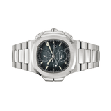 Patek Philippe | Nautilus Time Sunburst Blue Dial Watch – product image 4